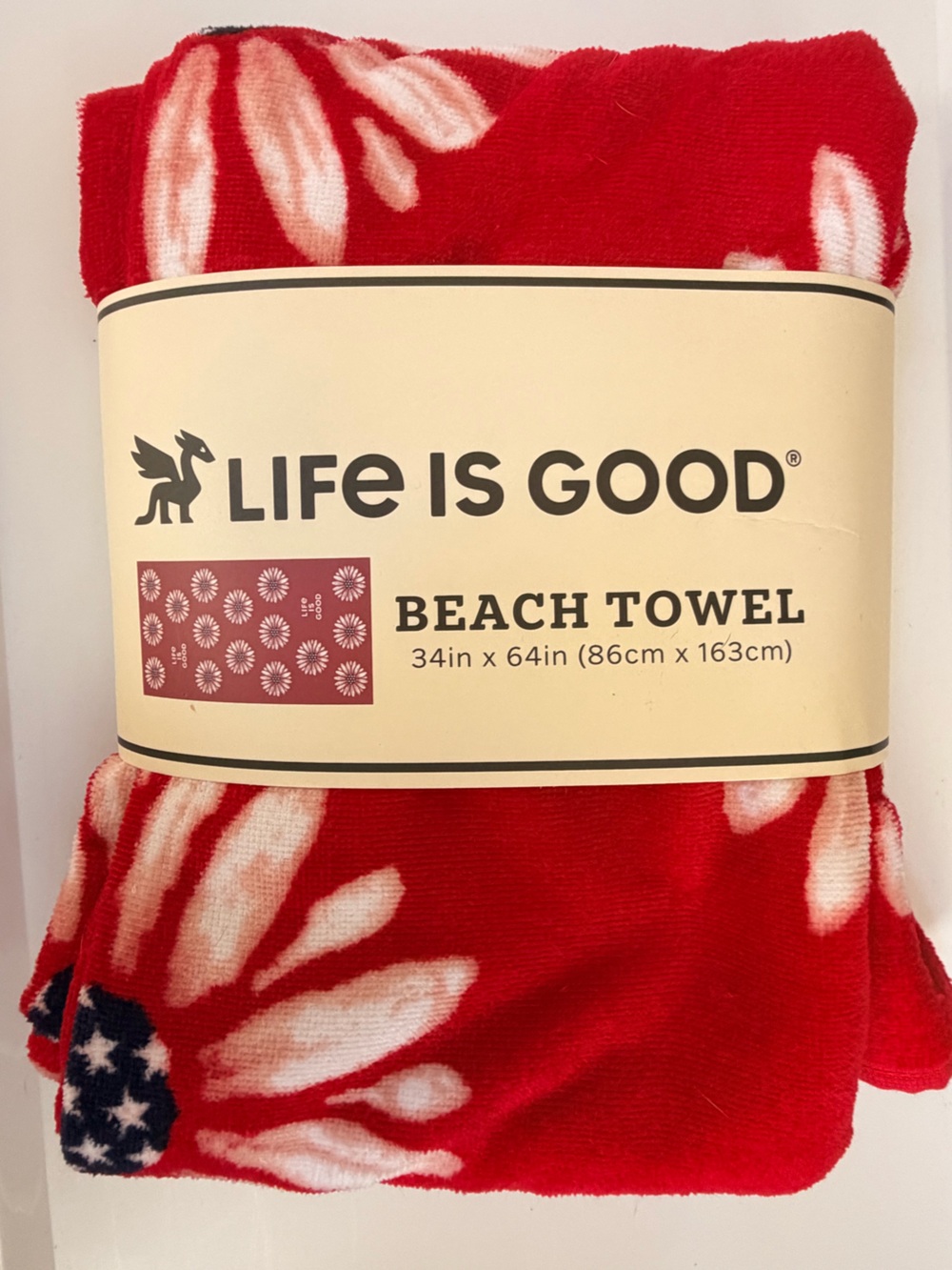 🇺🇸’Life IS Good’ Towel❤️🤍💙